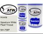 Preview: Honda, Spectrum White Pearl Tricoat, NH-756P: 500ml Lackdose + 500ml Klarlack + 250ml Härter - Set, von ATW Autoteile West.